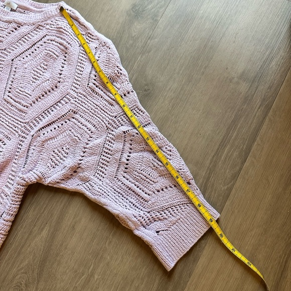 J. Jill Light Purple Geometric Sweater W/ 3/4 sleeves - XL Petite - Picture 4 of 7